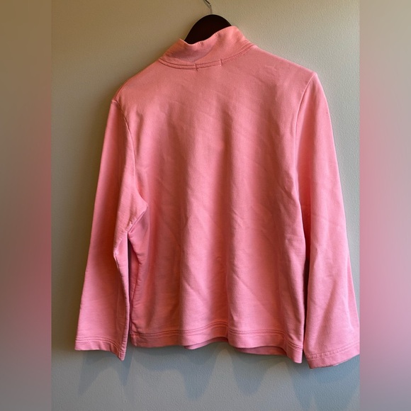 Ralph Lauren Lauren 100% Cotton Salmon Pink Pullover Sweatshirt Size XL - Picture 9 of 9